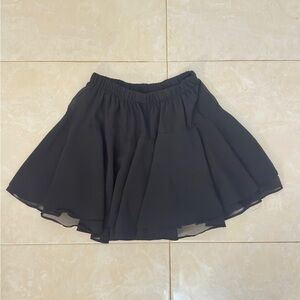 Chiffon black skirt